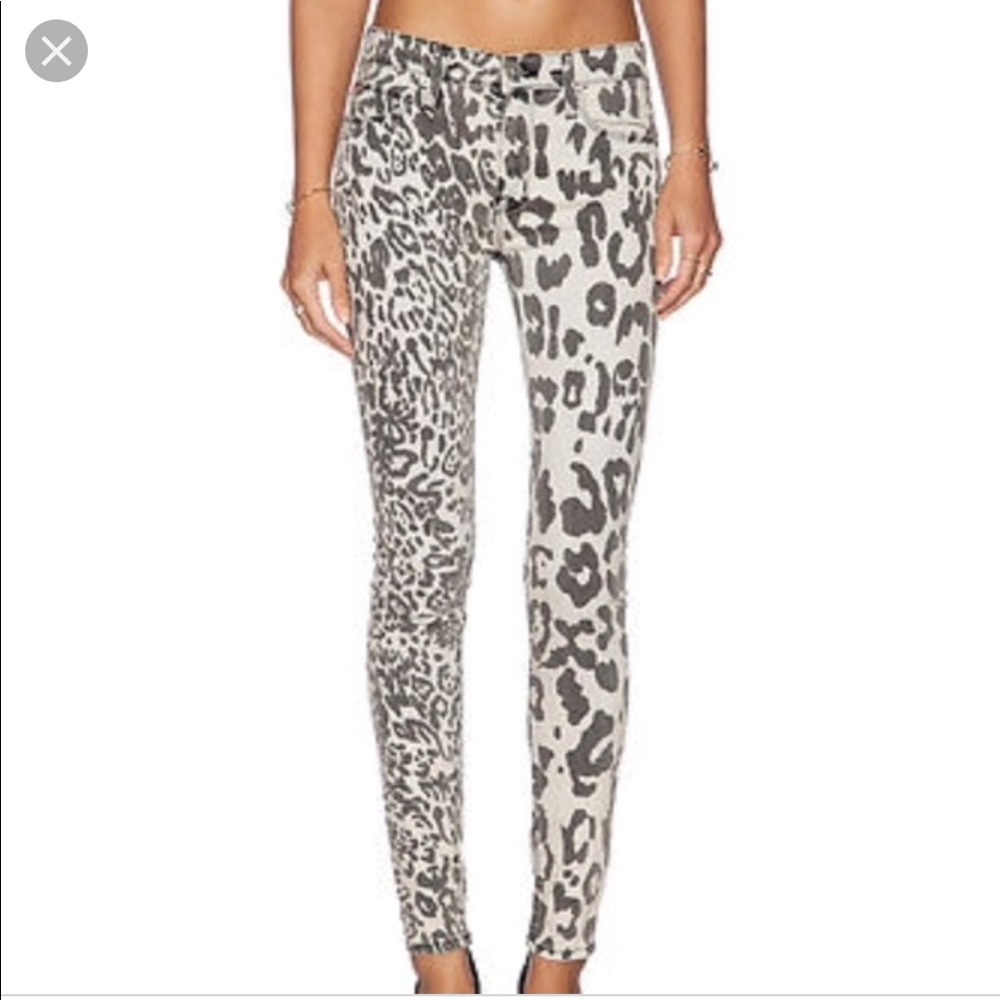 Hudson animal print jeans